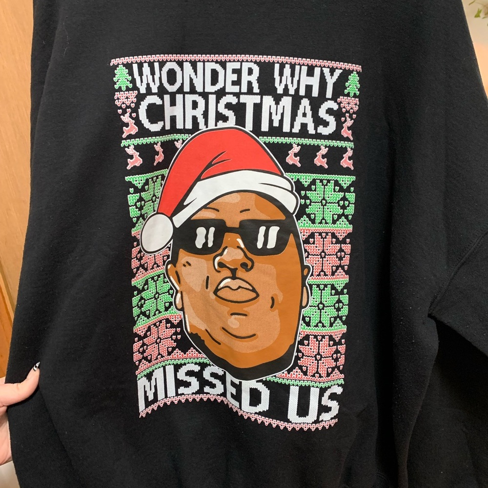 Biggie ugly Christmas sweater sweatshirt